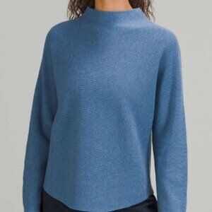 21. Lululemon Boxy Cotton-Blend Sweater Heathered Soft Denim
